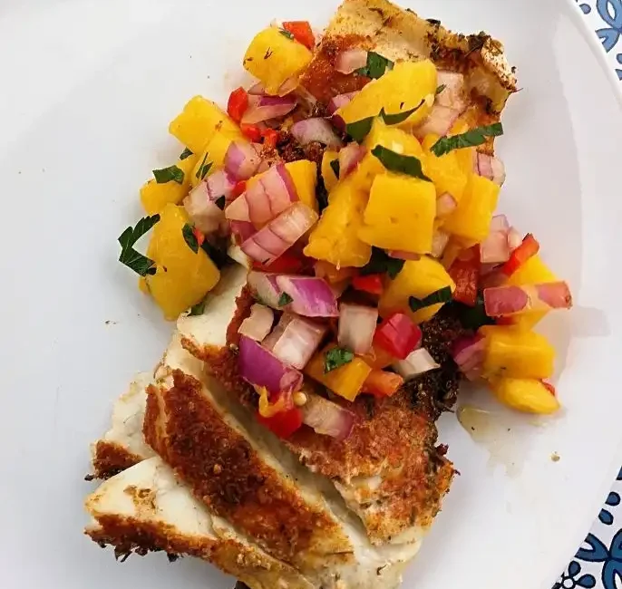 Grilled Barramundi with Mango Salsa