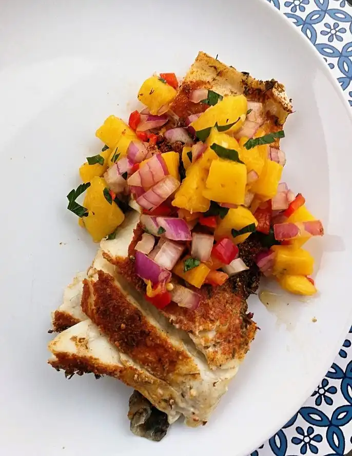 Grilled Barramundi with Mango Salsa