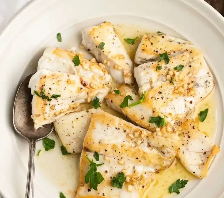 Barramundi with lemon butter sauce